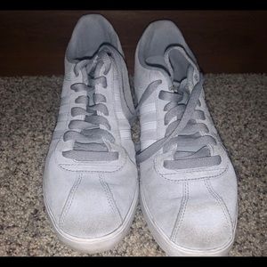 Grey adidas shoes